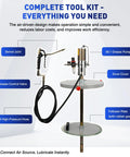 Diagram of Heavy Duty 50 To 1 Air Operated Grease Pump Kit With 7500 PSI High Pressure Lubrication System, 45416 Model components