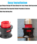 14Pc Fork Seal Driver Tool Kit For Motorcycles And Dirt Bikes 35mm Through 50mm Front Fork Seals close-up with knurled grip