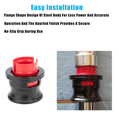 14Pc Fork Seal Driver Tool Kit For Motorcycles And Dirt Bikes 35mm Through 50mm Front Fork Seals close-up with knurled grip