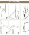 Assembly instructions for Big Ol Extra Large 27 Inch Slim Rolling Laundry Basket On Wheels With Removable Bag and Foldable Hamper.