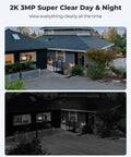 Argus Eco 2 Pack Wireless Solar Security Cameras For Home And Outdoor Use, day and night view of house surveillance