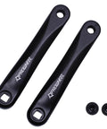 Ebike Crank Arm Square Hole 140mm 152mm 160mm 165mm 170mm 175mm Black Forged Alloy 6061 Durable Set for Mid Mounted Motor
