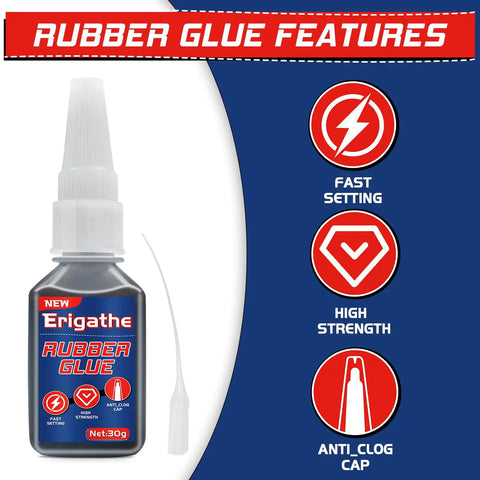 30g Black Adhesive For Shoes Metal And Plastic With Anti Clog Cap Waterproof And Heat Resistant Quick Bond For DIY Projects And Home Repairs The Go To Heavy Duty Glue bottle front view