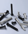M6 X 12Mm Socket Cap Screws 100 Pack in black and silver color, showcasing full thread design and hex head for assembly projects.