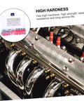 Zerk Nipples Fitting Assortment Kit With Covers For Auto And Machinery Lubrication next to engine showing chrome fittings