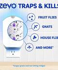 Plug In Flying Insect Trap For Fruit Flies And Gnats Using Blue And Uv Light with visible adhesive trap design.