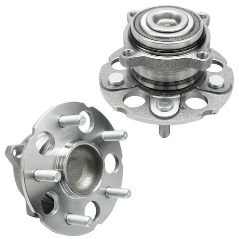 FWD Wheel Bearing And Hub Kit For Honda CR-V 2007-2011, 5 Lug With ABS, Includes 2 Front Bearings And 2 Rear Hubs And Bearings