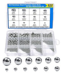 Stainless Steel Precision Bearing Balls 1mm To 8mm Mixing Kit With 600 Pieces Across 12 Sizes For Bearings CNC Machining DIY Projects And Hobbyist Gear Built Tough Heavy Duty Rust Resistant in organizer case