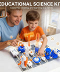 Kid Friendly Electronics Kit With 66 DIY Circuit Parts And 1200 Plus Projects Build Hands On Experiments From RGB Lights To Bluetooth Speaker Levitation Spray Module Hand Crank Generator Flying Saucer Gear Safe Fun STEM Learning