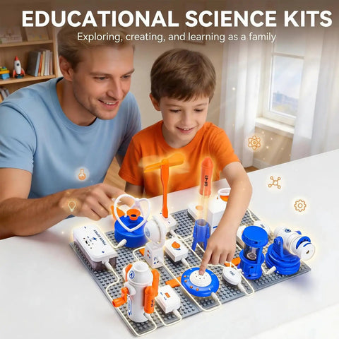 Kid Friendly Electronics Kit With 66 DIY Circuit Parts And 1200 Plus Projects Build Hands On Experiments From RGB Lights To Bluetooth Speaker Levitation Spray Module Hand Crank Generator Flying Saucer Gear Safe Fun STEM Learning
