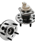 Pair Rear Wheel Bearing And Hub Assembly For Fwd Chevy Impala Monte Carlo Buick Allure Regal Lacrosse Pontiac Aztek Trans Sport 5 Lug With ABS Replacement Hubs Easy Install