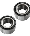 Two metal bearings from Rear Wheel Bearing Replacement Kit For 2002 2003 2004 Honda CRV LX Models Two Pack Wheel Hub Bearings Set For A Solid Ride And Smooth Driving On Everyday Confidence