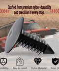 7mm Universal Car Fender And Bumper Shield Fastener Clips 100 Pcs, durable nylon clip with rugged vehicle background