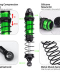 Aluminum Front And Rear RC Shock Absorber Set For Losi 1 18 Mini LMT 4x4 Brushed Monster Truck RTR, components view