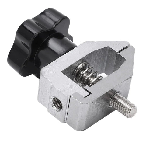 500N Push Pull Force Fixture Clamp For Tension Testing In Rubber And Paper, Heavy Duty, High Hardness Iron Alloy Clamp With Grippy Friction Grip For Accurate Tensile Strength Measurements, angled view
