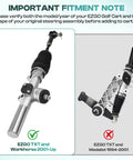 TXT Steering Rack And Box Assembly For TXT Golf Carts 2001 Up Gas And Electric Replaces OEM 70964G01 70964G02 70602G01