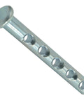 Universal 3/16 x 1-1/2 Clevis Pins, Steel With Zinc Plating, Pack Of 10, Heavy-Duty Fasteners For Automotive, Farm, Home And Industrial Projects, Durable, Easy To Install And Replace, shown with holes