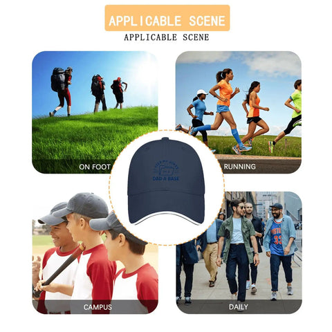 Everyday Adjustable Womens Cap With Breathable Band Cool Casual Hat For Sports And Outdoor Fun collage of outdoor activities