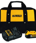 20V Max 5Ah XR Lithium Ion Battery And 4 Amp Charger Kit With Soft Bag Works With All 20V Max Tools And Accessories