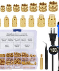 Must Have Soldering Iron Heat Set Kit For 3D Printing Enthusiasts, 90W Digital Soldering Iron With 380 Threaded Inserts