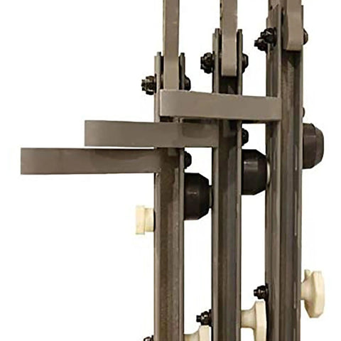 Close-up of Lightweight 30 Inch Aluminum Tree Climbing Sticks 3 Pack for Secure Ascents with tree digger teeth and dual sided traction