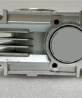 Heavy Duty Worm Gear Reducer That Runs Smooth As Glass On Any Frame Build Taking Zero Hassle From Heavy Loads While Offering Five To Eighty One Ratios For Solid Industrial Drive Projects, side view showing machined alloy casing.