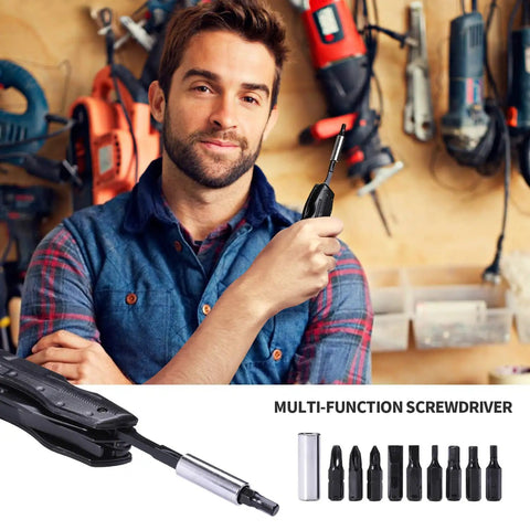 Man holding Everyday Carry Multitool For Men With Folding Knife And Pliers, Tactical Folding Tool Set for camping and survival