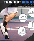 Man wearing Breathable Ankle Support Brace 1 Pair Neoprene Compression Sleeve For Sports Injury Recovery Pain Relief from Arthritis