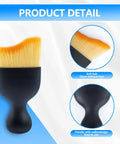 Soft bristle brushes from Six Pack Car Detailing Kit with Scratch Free Interior Duster, Cleaning Gel for scratchless dashboard cleaning