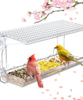 Clear Window Bird Feeder With Strong Suction Cups For Outdoors Watch Birds Up Close From Inside Your Home, No Fuss Transparent Bird House