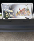 Clear Bubble License Plate Covers 2 Pack Protect Front And Rear With Screws Unbreakable Frame Shields UV Resistant Acrylic Keeps Plates Looking Fresh From Fading Cracking And Yellowing Fits Standard US Plates installed on car.
