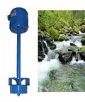 1000W Beast Hydroelectric Generator Set 220V With All Copper Coil Single Phase Axial Flow Turbine next to stream