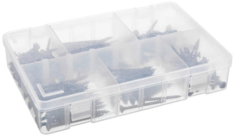 Drywall Screw Assortment Kit 220-Piece Coarse-Thread Steel Phillips-Head Screws With Handy Storage Case for DIY Projects