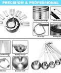 20 Piece Measuring Cups And Spoons Set For Cooking And Baking Gadgets Includes 7 Stainless Steel Cups 6 Spoons