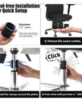 4 Pack Office Chair Cylinder Clamp Replacement No Tools Needed Quick Fix For Sinking Chairs Up To 5 Inches Fits 28mm Piston