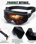 Built Tough Welding Goggles With Shade 8 Infrared Lens And 180 Degree Wide View Angle for comfortable fit and clear view.