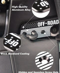 High-quality aluminum alloy of Jeep Sun Visor Repair Kit With Aluminum Alloy Clips For Wrangler JL JK Gladiator shown in detail