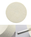 Heavy Duty Compressed Wool Felt Polishing Wheel Made For Cerium Oxide Glass Buffing And Optics Polish With A Tough As Nails Grip, 75mm disc.