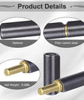 Heavy Duty Weldable Barrel Hinges Set Of 10 Two And One Half Inch Long Three Eighths Inch Diameter Weld On Detachable Gate Door Hinge For Metal Swing Doors Trailers And Glass Doors With Three Hundred Sixty Degree Rotation Pin Diameter One Quarter Inch of plain carbon steel