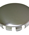 Snap In Faucet Hole Cover 1-1/2 Inch OD Stainless Steel Easy Install Kitchen Sink Hole Plug Durable Metal Cap For Clean Look and Leak Prevention No More Wobble Or Drips visible from top angle