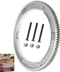 Upgraded Aluminum Alloy Ring Gear 499612 Replacement For Small Engines And Lawn Tractors with screws and nuts