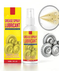 Heavy Duty Rust Remover And Anti Rust Lubricant Spray Doing The Heavy Lifting On Stuck Chains And Gears While Clearing Gunk And Leaving Zero Mess Behind For Tight Spots Anytime You Gotta Fix Something, 180ml spray beside gears.