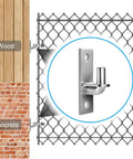 Heavy Duty Wall Mount Gate Hinges For Farm And Chain Link Fences With Five Eighths Inch Hinge Pin 2 Pack Durable Iron With Galvanized Coating Screws Not Included