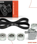 Toyota Tacoma 2016 2023 V6 3.5L Serpentine Belt Drive Kit Includes Timing Belt Tensioner And Three Idler Pulleys For DIY