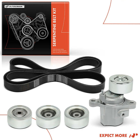 Toyota Tacoma 2016 2023 V6 3.5L Serpentine Belt Drive Kit Includes Timing Belt Tensioner And Three Idler Pulleys For DIY