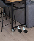 Heavy Duty 12 Pack Slick Rolling Furniture Casters With Locking Brake And L Shape Mount Durable Plastic Swivel Caster Wheels For Cabinets Workbenches And Rolling Carts No Sweat Setup under a table
