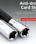 Flexible Shaft Extension For Impact Tools 360 Degree Bend To Reach Tight Auto Repair Spaces Half Inch Drive with end sockets.
