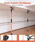 VEVOR 4-Pack Cabinet Support Poles, Heavy Duty Telescopic Steel Jack Props with triple lock mechanism for stability.