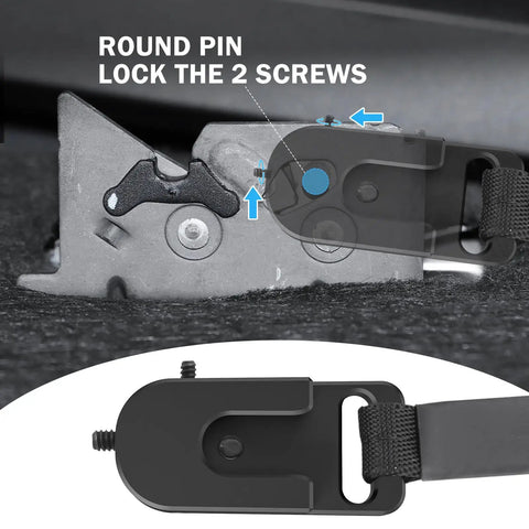 Rear Seat Quick Release For Ford F Series Trucks 2009 And Up Including F150 F250 F350 SuperCrew And SuperCab, 7075 Aluminum Back Seat Latch
