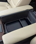 Console Organizer For Toyota Sienna 2021 2022 2023 2024 2025 2026, Armrest Center Tray, Secondary Storage, ABS Plastic, Easy USB Cord Access